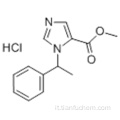 1H-imidazolo-5-carbossilico acido, 1- (1-feniletil) -, estere metilico, cloridrato (1: 1) CAS 35944-74-2